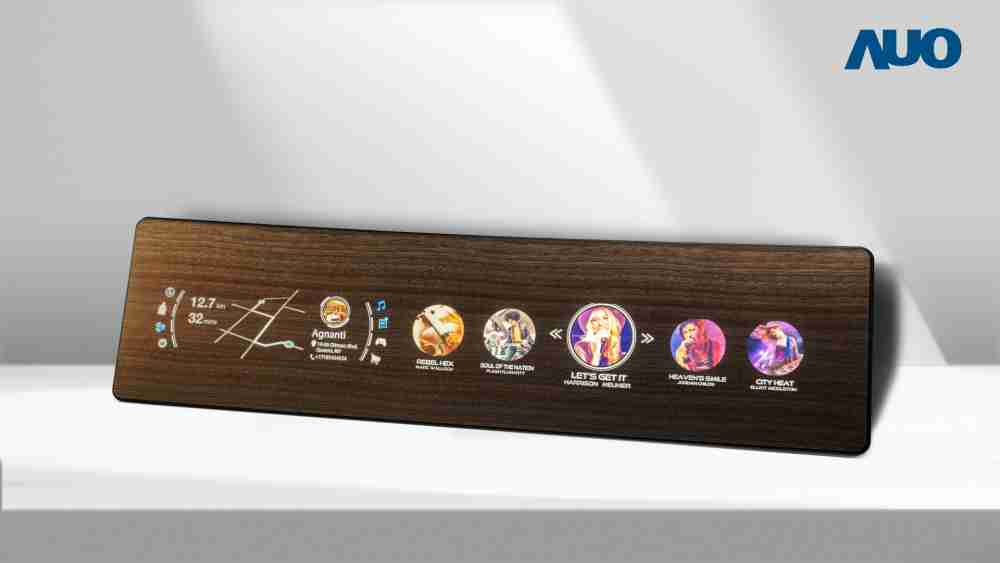 28国际研发全球最高穿透度达80%的AmLED木纹显示器，，，可于使用时呈现高亮度、、清晰可见的信息，，并在不使用时回归为单纯的饰板，，，，节能兼具美观